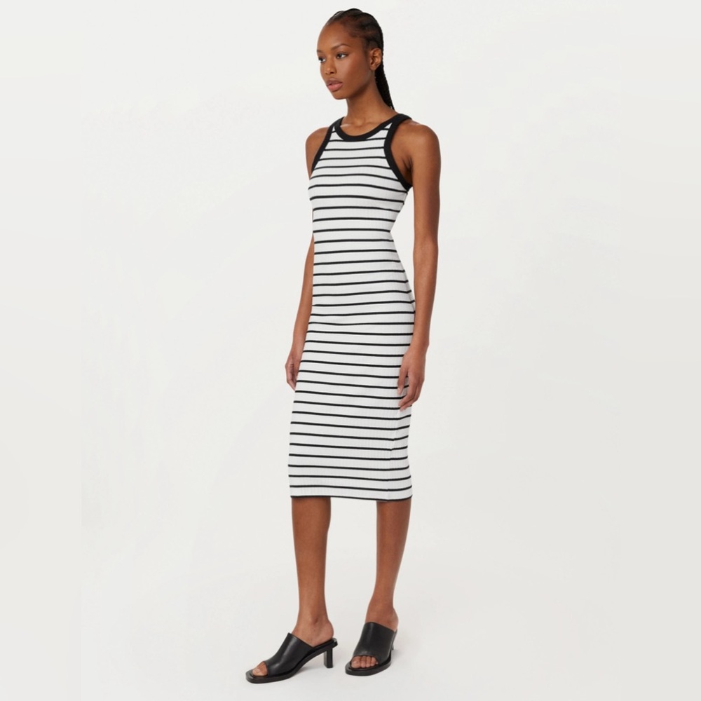 Frank & Oak The Ribbed Tank Dress in White